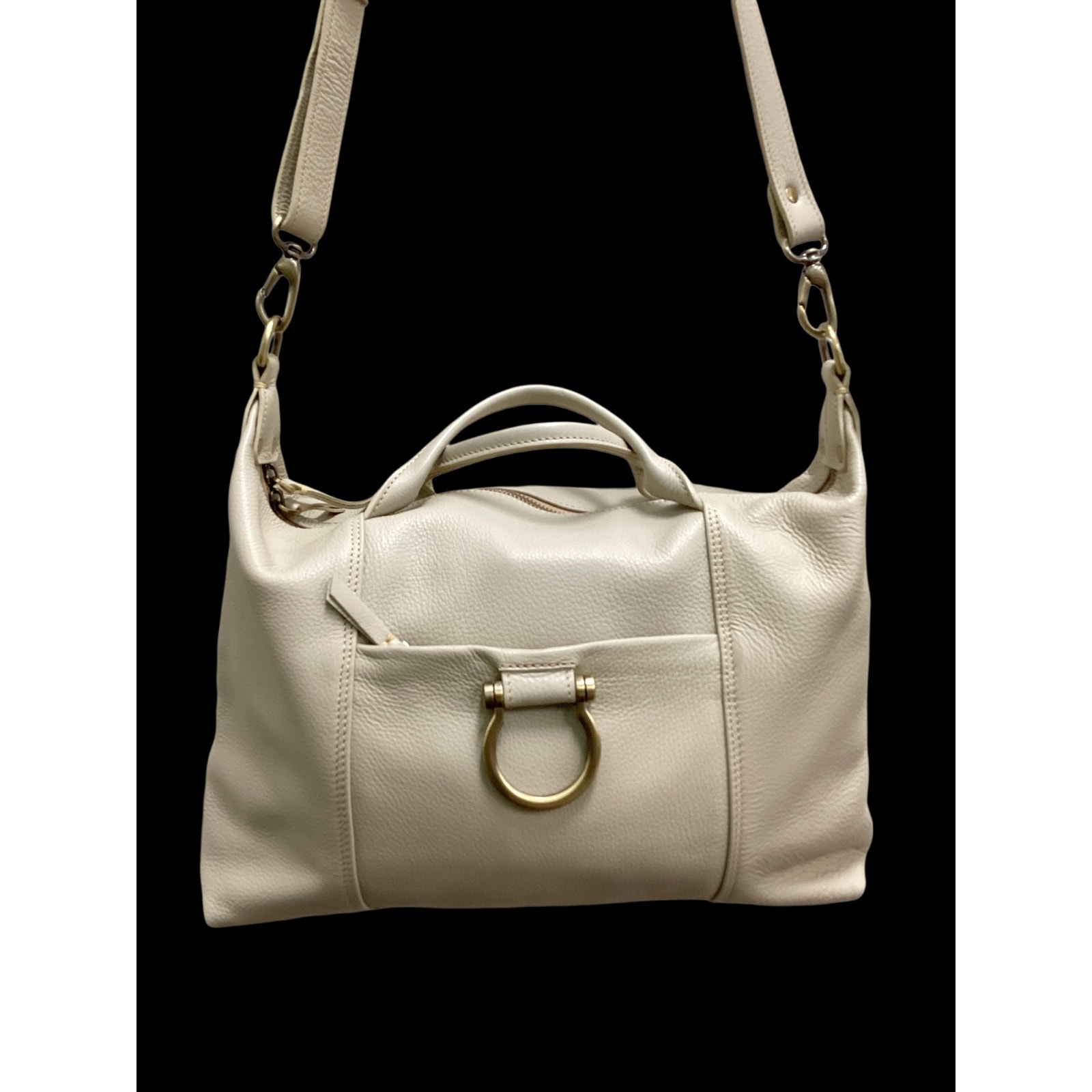 Never Used Sapahn Purse Women’s 1 Size Linda Jean Pebbled Leather Handles &Strap — image 2 of 8